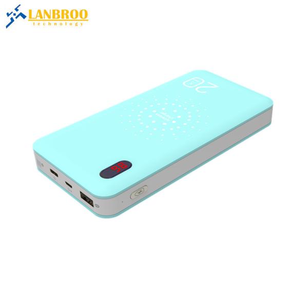 Large Capacity Wireless Power Bank with Built-in 3-IN-1 Cable 20000mAh LCD Screen Mobile Phone Portable Powerbank