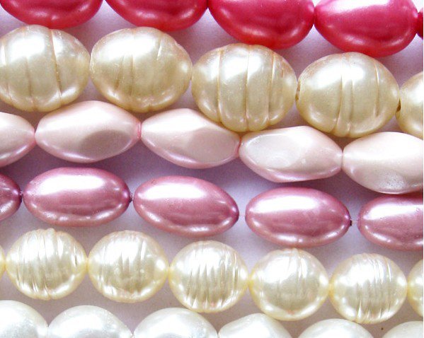 Teardrop Abs Plastic Loose Faux Pearl Bead for Decorating in Bulk