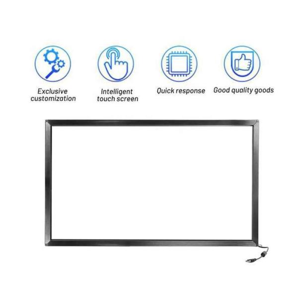 55 Inch Infrared Touch Screen with DC 5V Power and 8ms Response Time for Interactive Displays