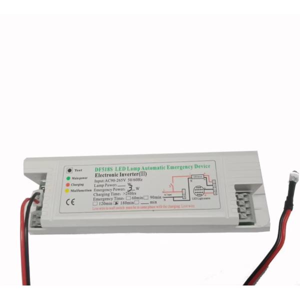 3W LED 3 Hours Emergency Time Recessed Ceiling Downlight Round White Built In Battery