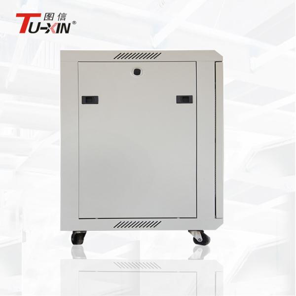 Adjustable Feet Wall Mount Server Rack Cabinet , 19 Inch 15U Small Network Rack