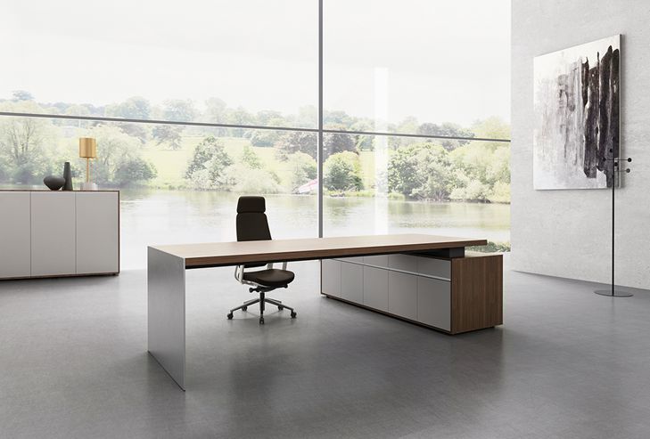 2200mm 2400mm 2600mm Modern Executive Office Desk Metalli Series