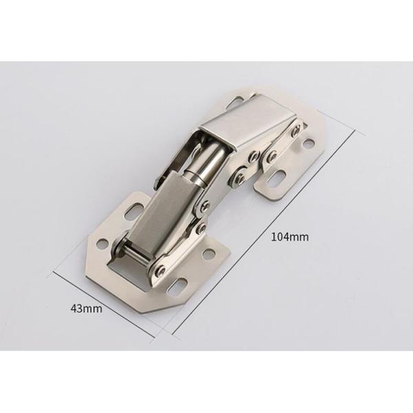 Hydraulic 1.2mm Thick Cabinet Door Hinges 90 Degree Concealed Aluminum