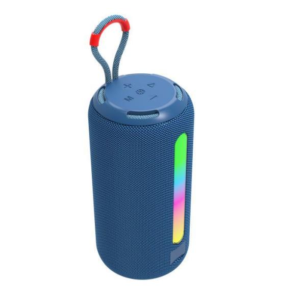 1200mAh Portable Fabric Wireless Speaker , TWS Bluetooth Speaker With RGB Light