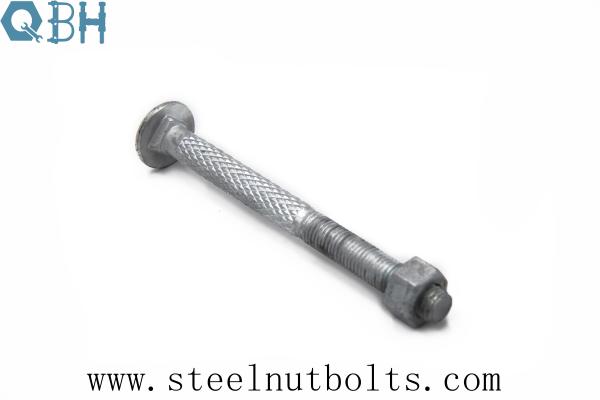 ASTM A394 Diam 3/4-10UNCx9 1/4Lg HDG Carbon Steel Step Bolts A394T-1