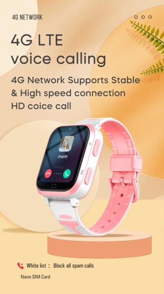 A73E 4G Kids Smart Watch 8GB Rom GPS Tracker Voice Video Call Camera SOS Children