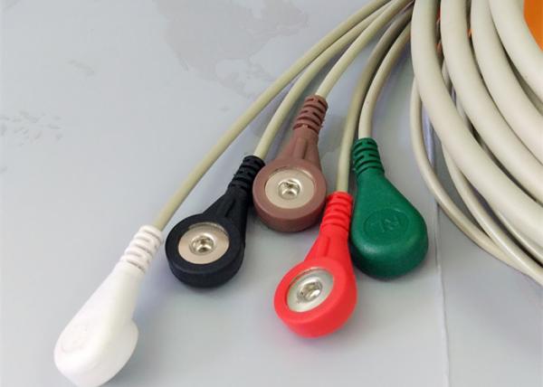 TPU Material Patient Monitor Accessories One Piece ECG Cable Compatible M&B