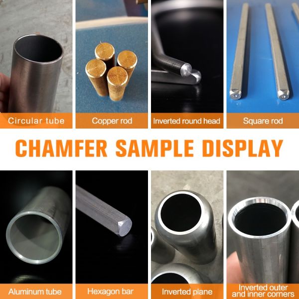 High-Precision 80 Pneumatic Single-Head Chamfering Machine Automatic Pipe Bar Feeder Construction Steel Stainless Steel