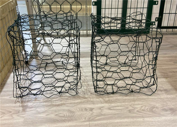 Pvc покрыл/гальванизированная шестиугольная корзина Gabion ячеистой сети для подпорной стенки