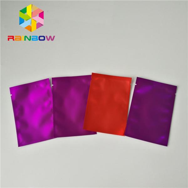 Bolsas plásticas que se puede volver a sellar que empaquetan tres el sello lateral pequeño Mylar para las hierbas/las galletas