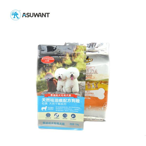 O saco superior dos alimentos para animais de estimação do zíper levanta-se plástico material o tamanho personalizado laminado zíper