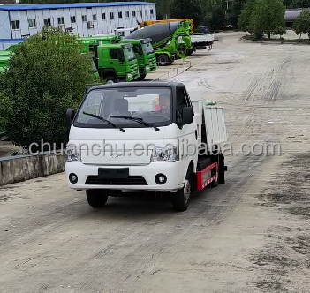 Pure Electric 4.5 ton Car Unloaded Skip Loader Hook Lift Garbage Truck