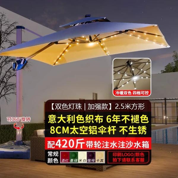 Outdoor Patio Umbrella Large Garden Sunshade For Terrace Balcony Courtyard And Open Spaces Roman Style
