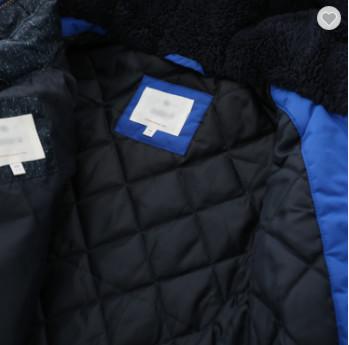 Winter Boys Hooded Puffer Coat Reversible Middle Thickness Long Sleeves Type