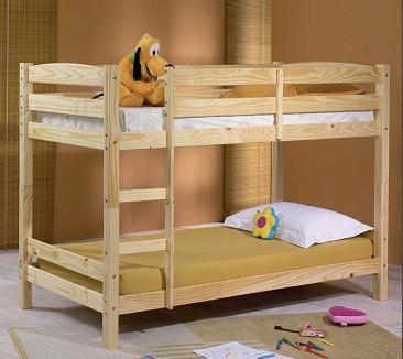 modern bunk bed pine wood
