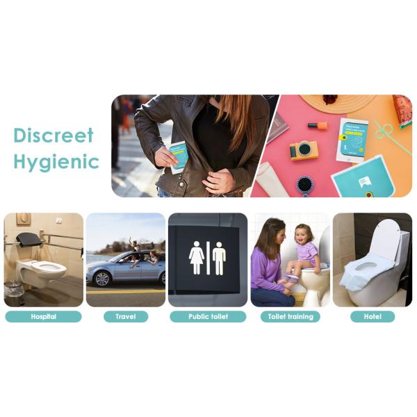 Toilet Seat Covers Disposable Toilet Seat Cover Paper Toilet Liners for Bathroom, Travel, Camping, Kids Potty Training