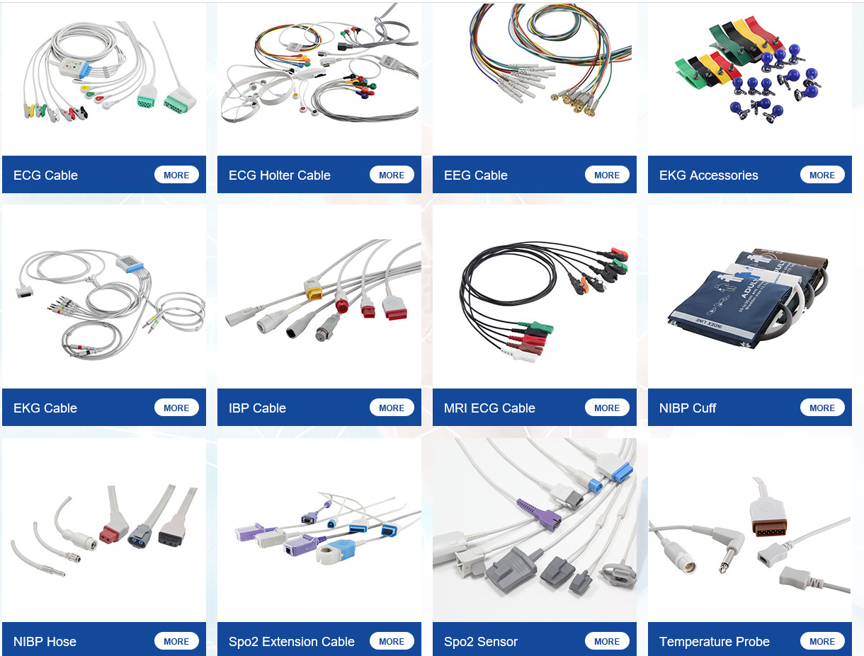 Кабель и Leadwires Leadwire ECG Mindray совместимые устранимые ECG