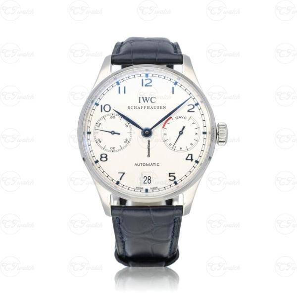 IWC Portugieser IW500705 Super Clone 42mm Blue Dial Power Reserve Automatic Watch
