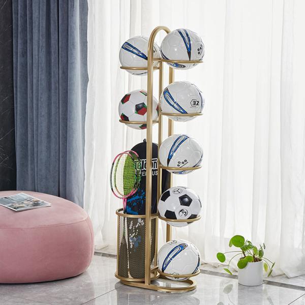 Children Basket Ball Rack for Regular Size Basketballs and Exercise Ball Storage Stand