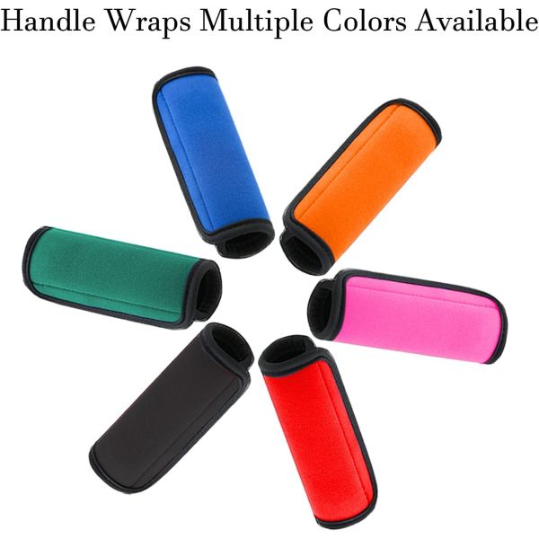 Dansky Luggage Handle Wraps for Suitcase, Bright Color Comfort Soft Handle Covers