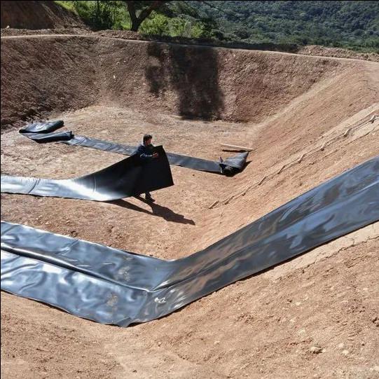 Anti Seepage HDPE Geo Membrane High Density Polyethylene Film For Artificial Lake Fish Pond