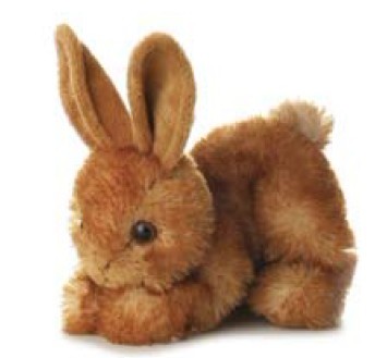 Personalized Stuffed Animals 8 inch Easter Bunny Plush Toy for Children