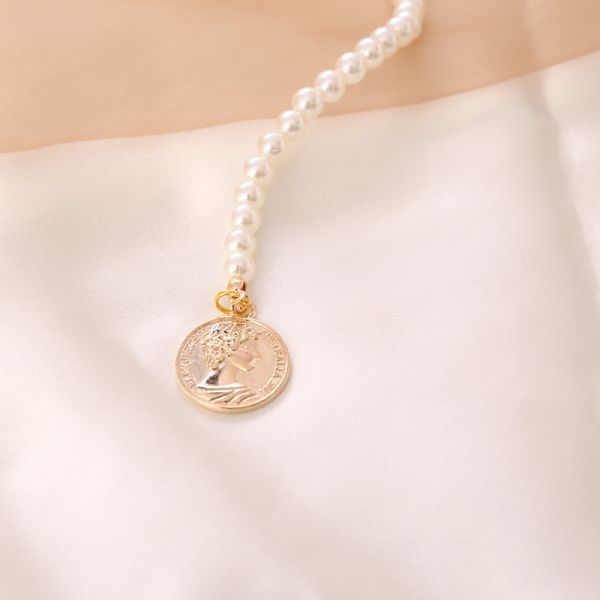 2025 Fashion Jewelry Bracelet Necklace Pearl Stainless Steel Jewelry Set Bohemian Style