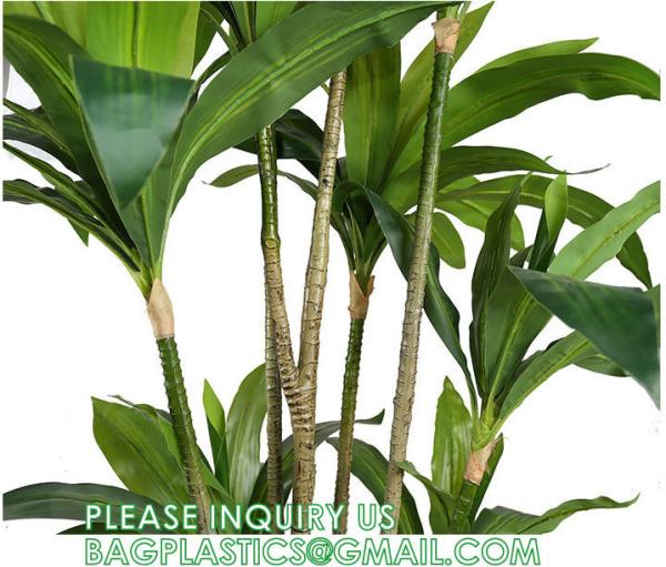 Dracaena Silk Plant Artificial 5ft Faux House Plants Evergreen Dracaena Marginata Fake Yucca Palm Trees in Pot