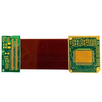 ENIG Flex Printed Circuit Board rígido 1.4mm seis filmes da tampa do verde do PWB da camada