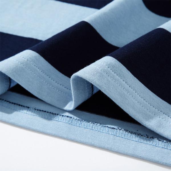 Рубашка короткого рукава рубашки поло 100% хлопок лета Unisex Multicolor горизонтальная Striped