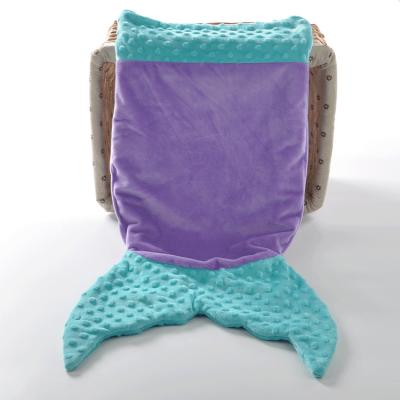 Plush Sleeping Bag Blanket Minky Kids Mermaid Fleece Blanket