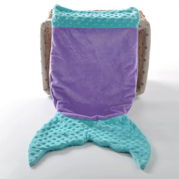 Plush Sleeping Bag Blanket Minky Kids Mermaid Fleece Blanket