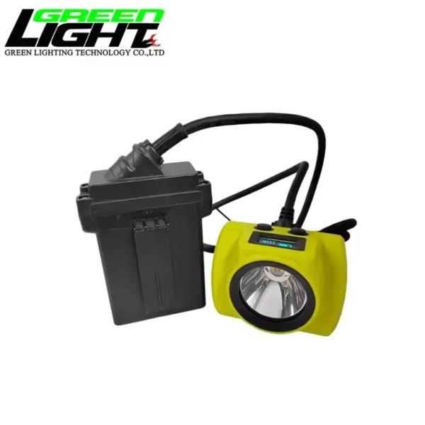 Lámpara de minería con cable de alta calidad con pantalla digital 14Ah 530lum Minería de luz de tapa subterránea Lámpara de minería recargable con enchufe