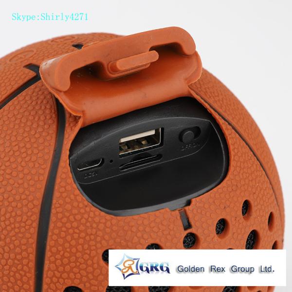 Creative basketball wireless mini Bluetooth speaker spherical football basketball baseball golf small stereo outdoor