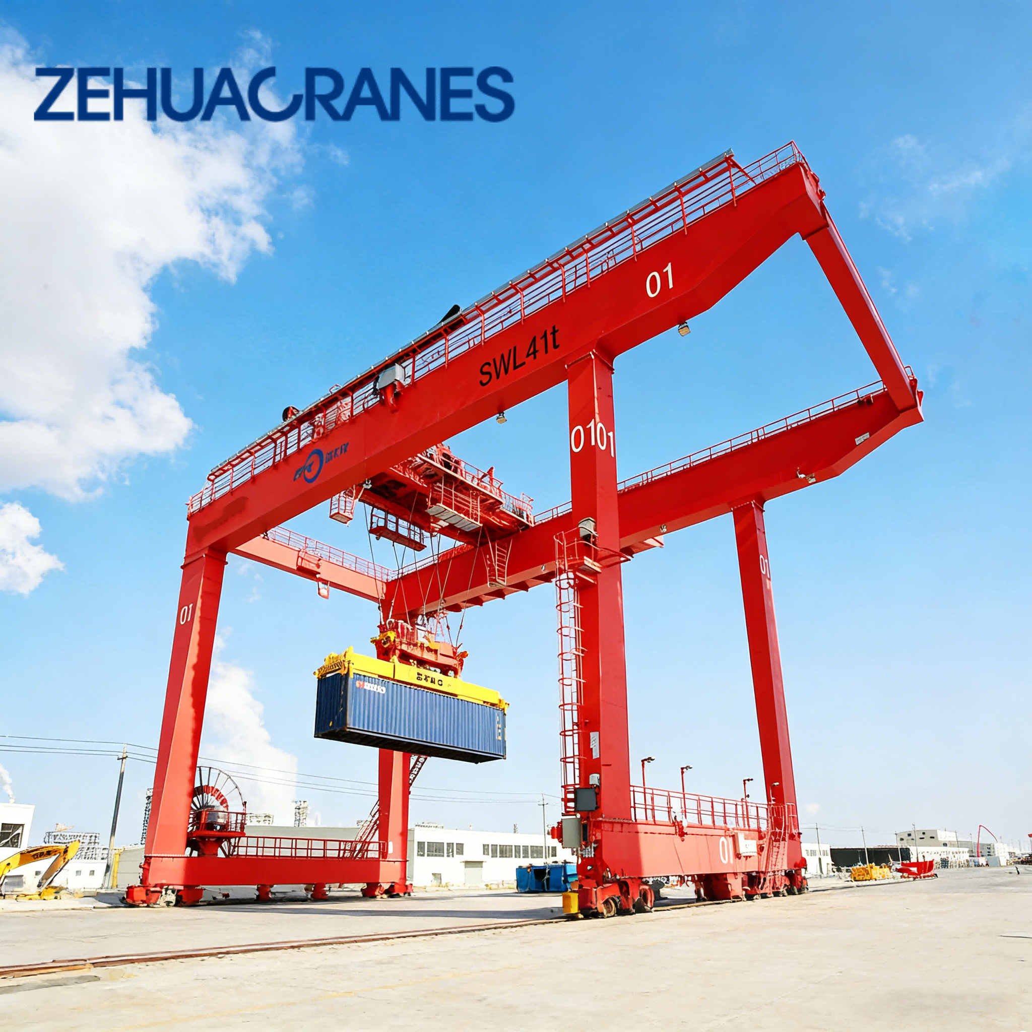 Multifunctional Intelligent Port Gantry Crane Rail-Mounted Containers Handling Portal Crane