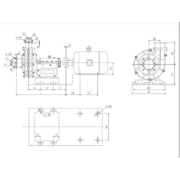 High Chrome Cantilevered Horizontal Centrifugal Slurry Pump For High Density Slurries
