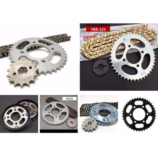 Make Sample 428 Motorcycle Chain with Sprocket Kit 42/15T Custom Teeth Motorcycle Sprocket