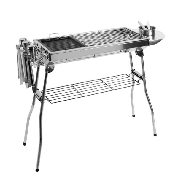 CE 73*33cm Large Outdoor Charcoal Grill For 5 To 15 People Large Family