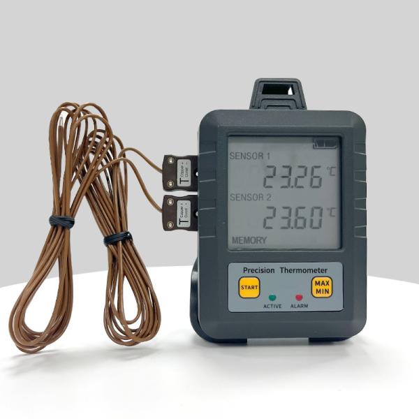 Customizable Dual Channel Temperature Testing Thermometer for Portable Warehouse Building