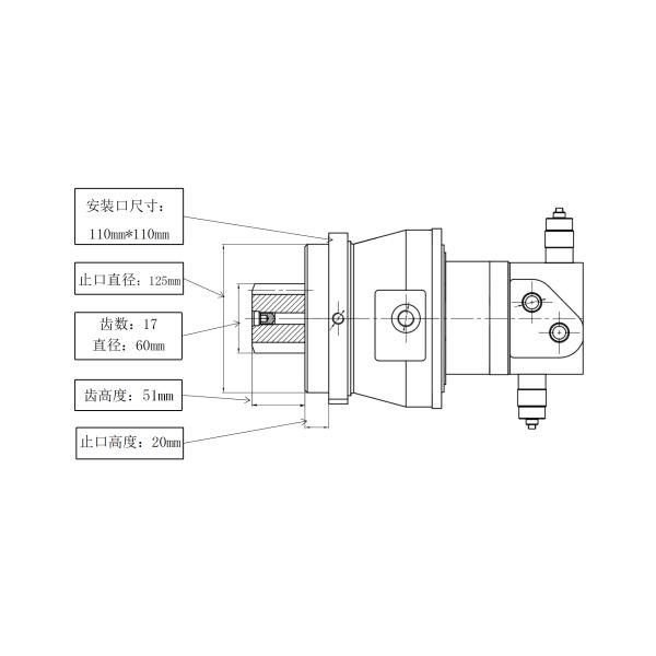 PC18 Hydraulic Swing Motor Excavator Rotary Motor High Power