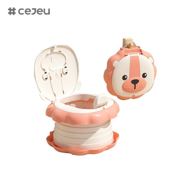 6920, Складный туалет, маленький лев, сгибающийся с одним ключом/ портативный туалет/ Быстрое хранение/ Легко очищаемый/С сумкой с веревкой