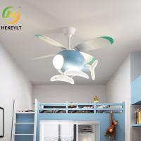 Plafonnier de la chambre à coucher des enfants de lumière de la fan de garçon de bande dessinée de fille d'avion des enfants créatifs de protection oculaire