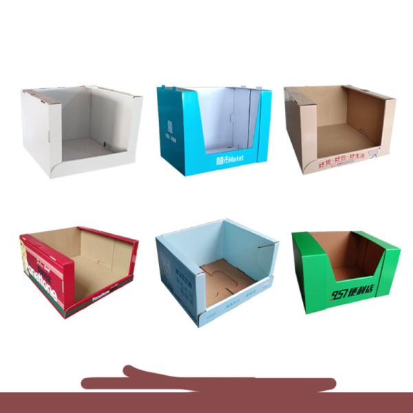 Counter Paper Display Box Commercial Sectional Display Furniture for Advertising