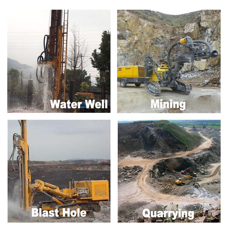 6 inch DTH hammer bits 165mm DHD 360 down the hole bits for water well drilling