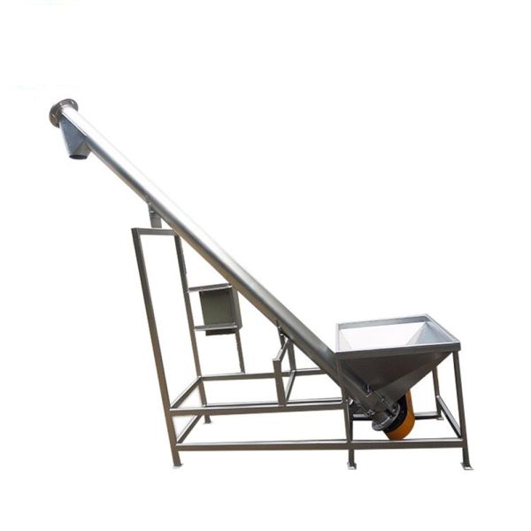 Custom stainless steel screw feeder bucket elevator conveys powder and granular materials, suitable for mining, feed, grain, petroleum, and construction industries