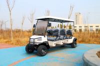 El carrito de golf eléctrico clásico de seis asientos puede estar equipado con batería de litio o batería de plomo y logotipo personalizado.