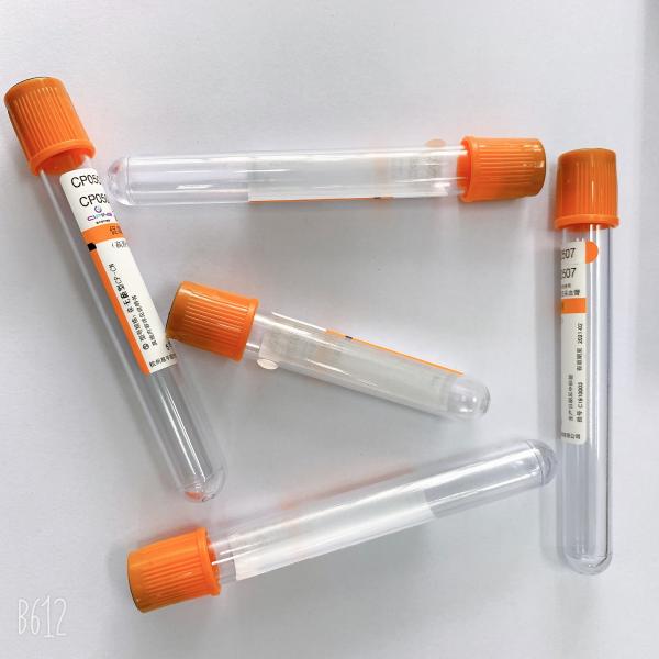 Tubo de análise de sangue de vidro do ANIMAL DE ESTIMAÇÃO dos PP do uso do hospital do ativador 4ml 5ml do coágulo do soro