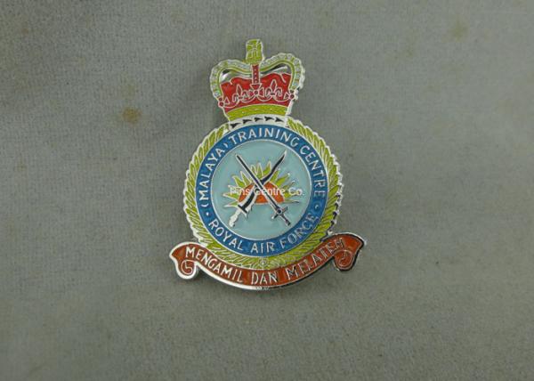 Zinc Alloy Transparent Soft Enamel Pin , Military Honor Royal Air Force Pin Badges
