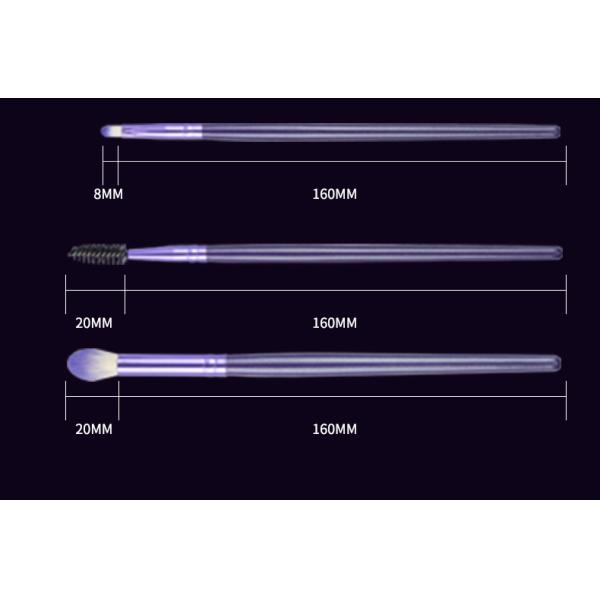 Premium Makeup Brushes Classic Purple High Flexibility Bristles Powder Eye Brushes