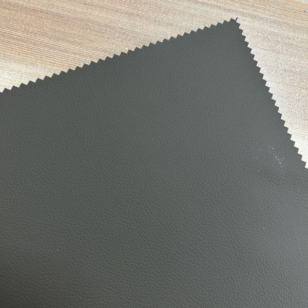 1.05mm Embossed PVC Leather Fabric with velvet fabric for Sofa and Furniture